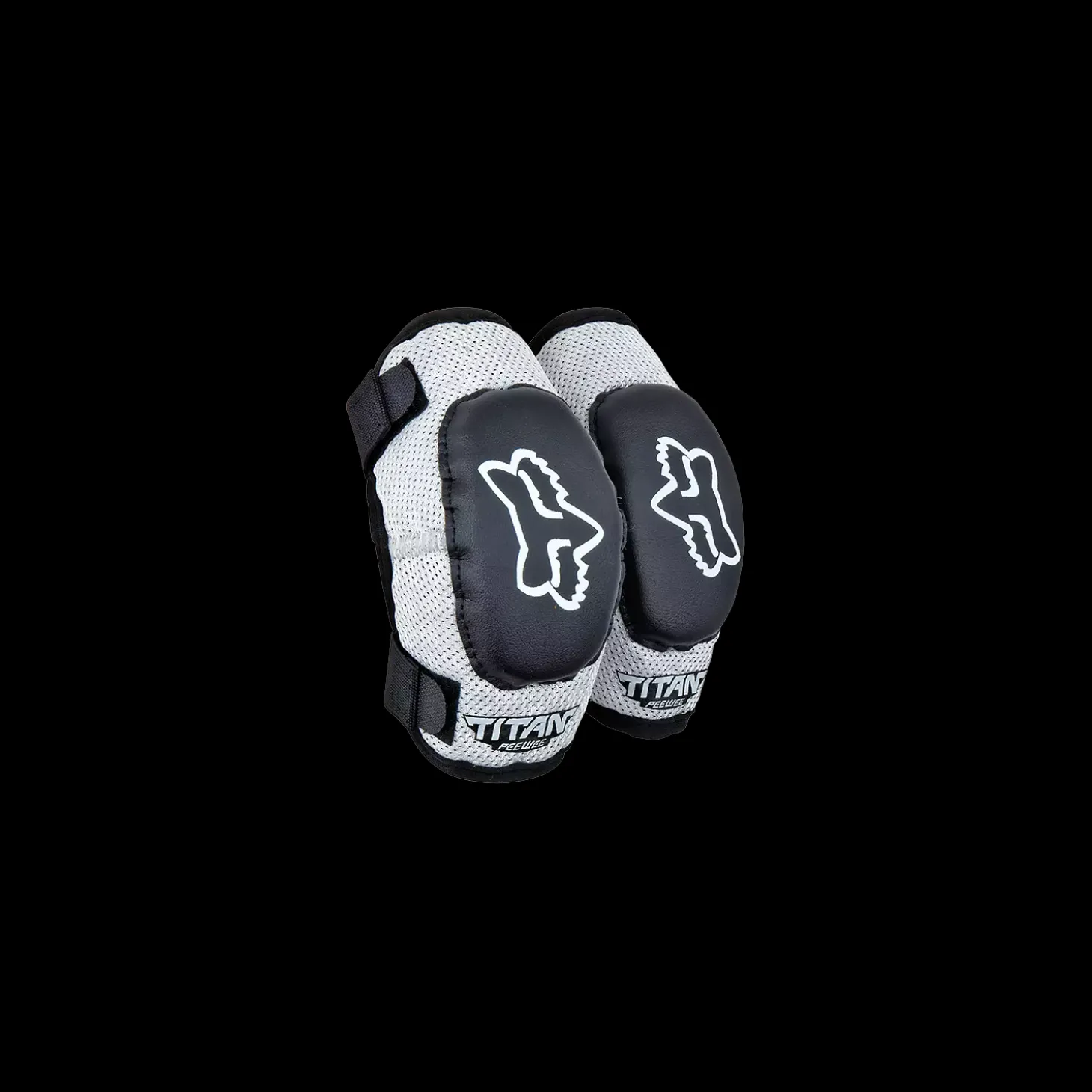 PW TITAN ELBOW GRD S/M RNTL [BLK/SLV]