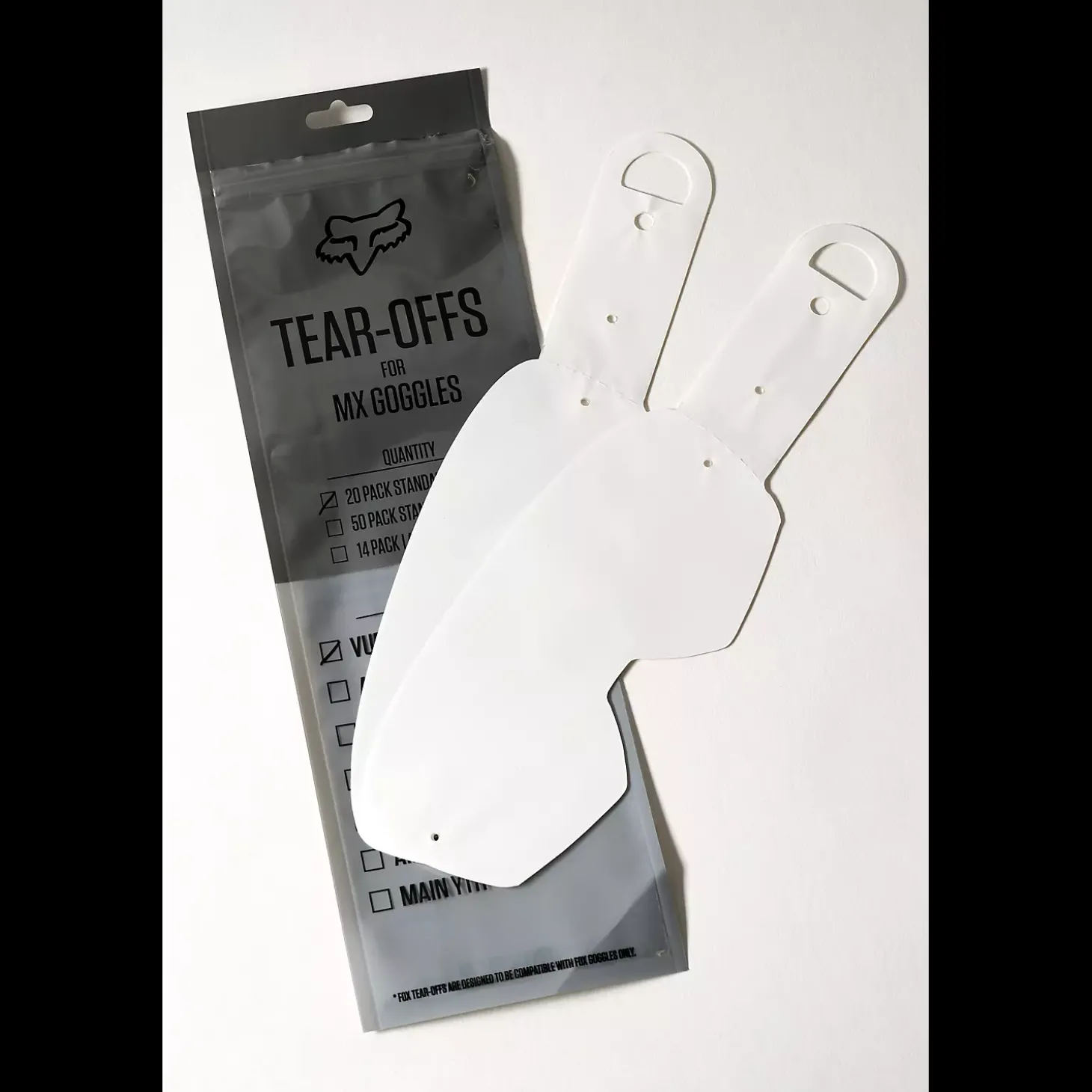 Youth Airspace/Main Goggles Laminated Tear Off - 20 Pack
